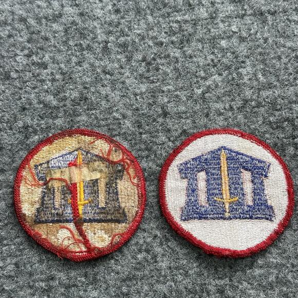 US ARMY SENIOR ROTC PATCH - FULL COLOR - Vintage- Pair/ Lot Of (2) Patches- Rare - Picture 3 of 4